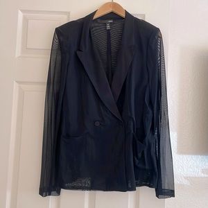 AQUA mesh blazer